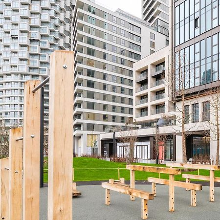 Elegant And Modern Apartments In Canary Wharf Right Next To Thames London Kültér fotó
