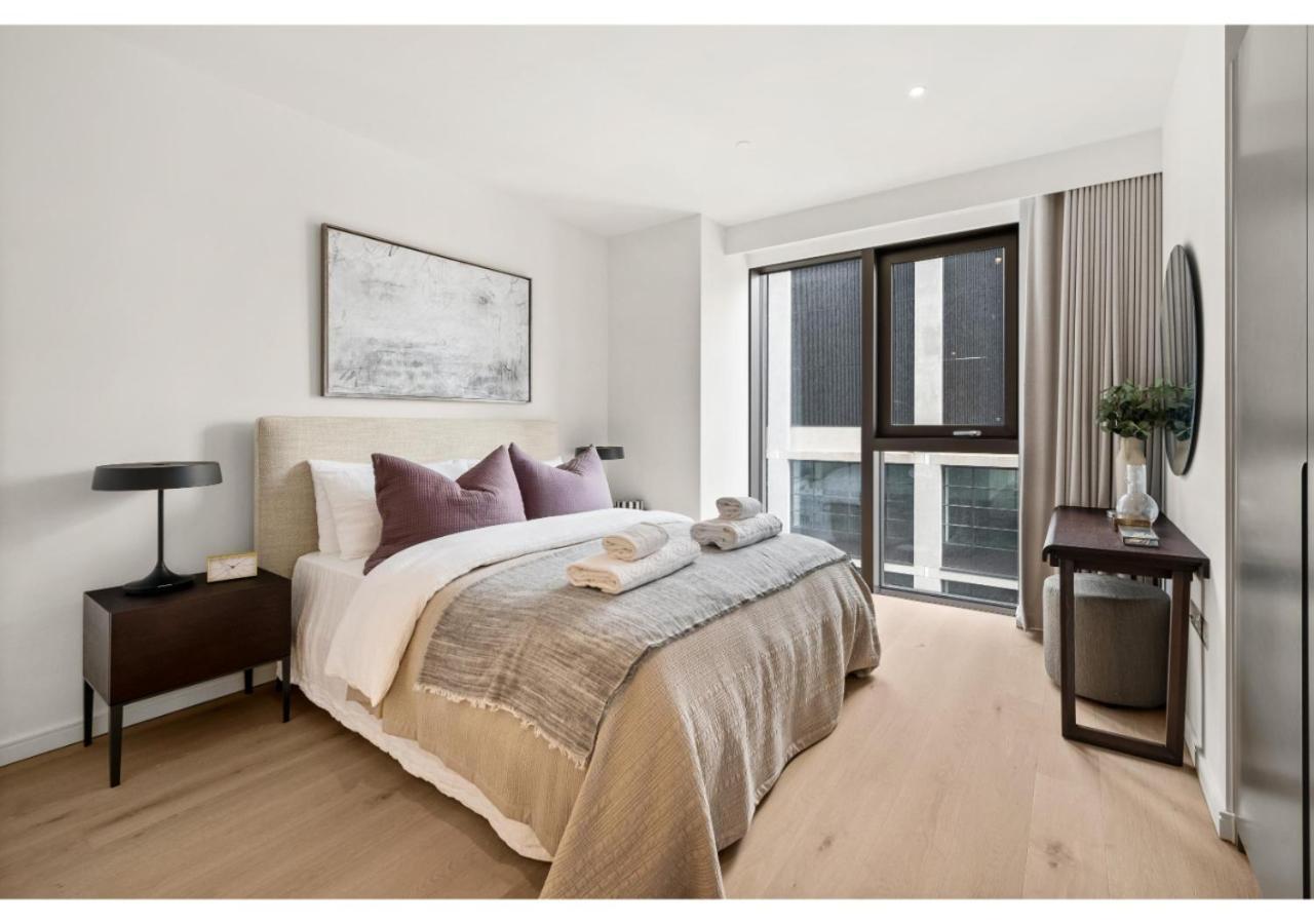 Elegant And Modern Apartments In Canary Wharf Right Next To Thames London Kültér fotó
