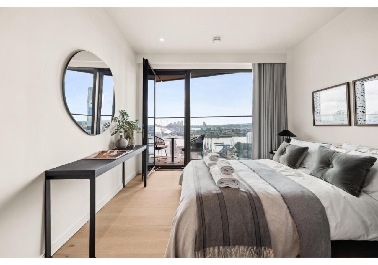 Elegant And Modern Apartments In Canary Wharf Right Next To Thames London Kültér fotó