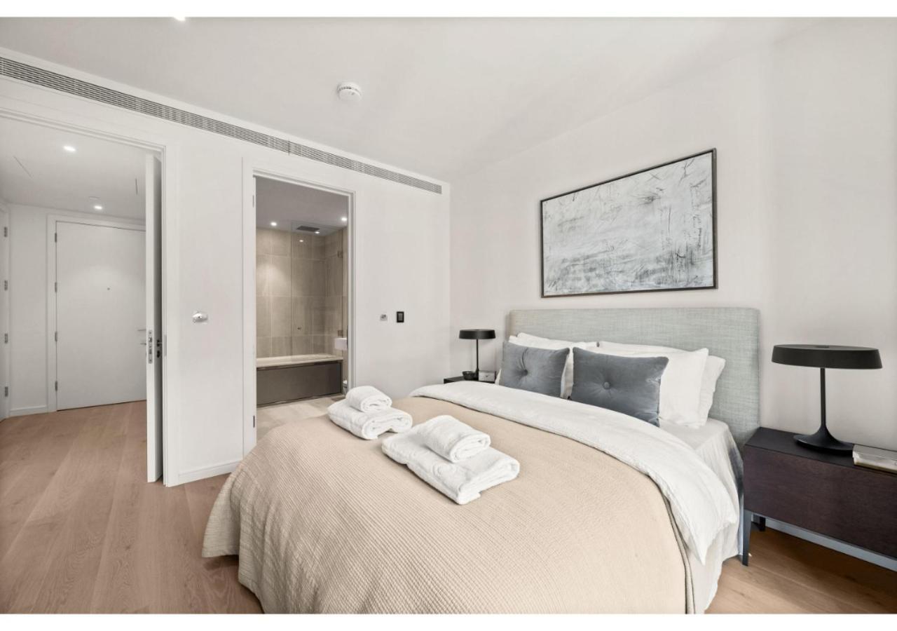 Elegant And Modern Apartments In Canary Wharf Right Next To Thames London Kültér fotó