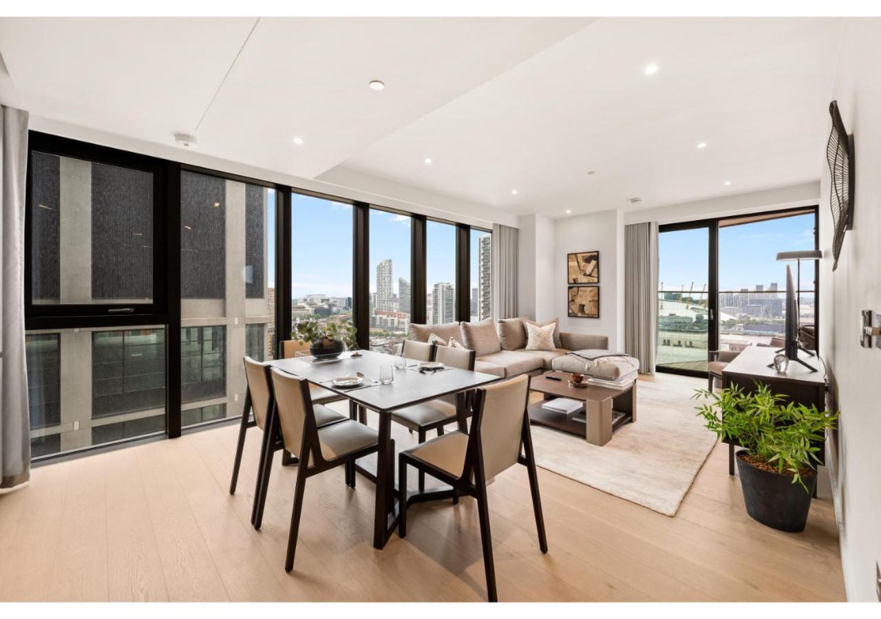 Elegant And Modern Apartments In Canary Wharf Right Next To Thames London Kültér fotó