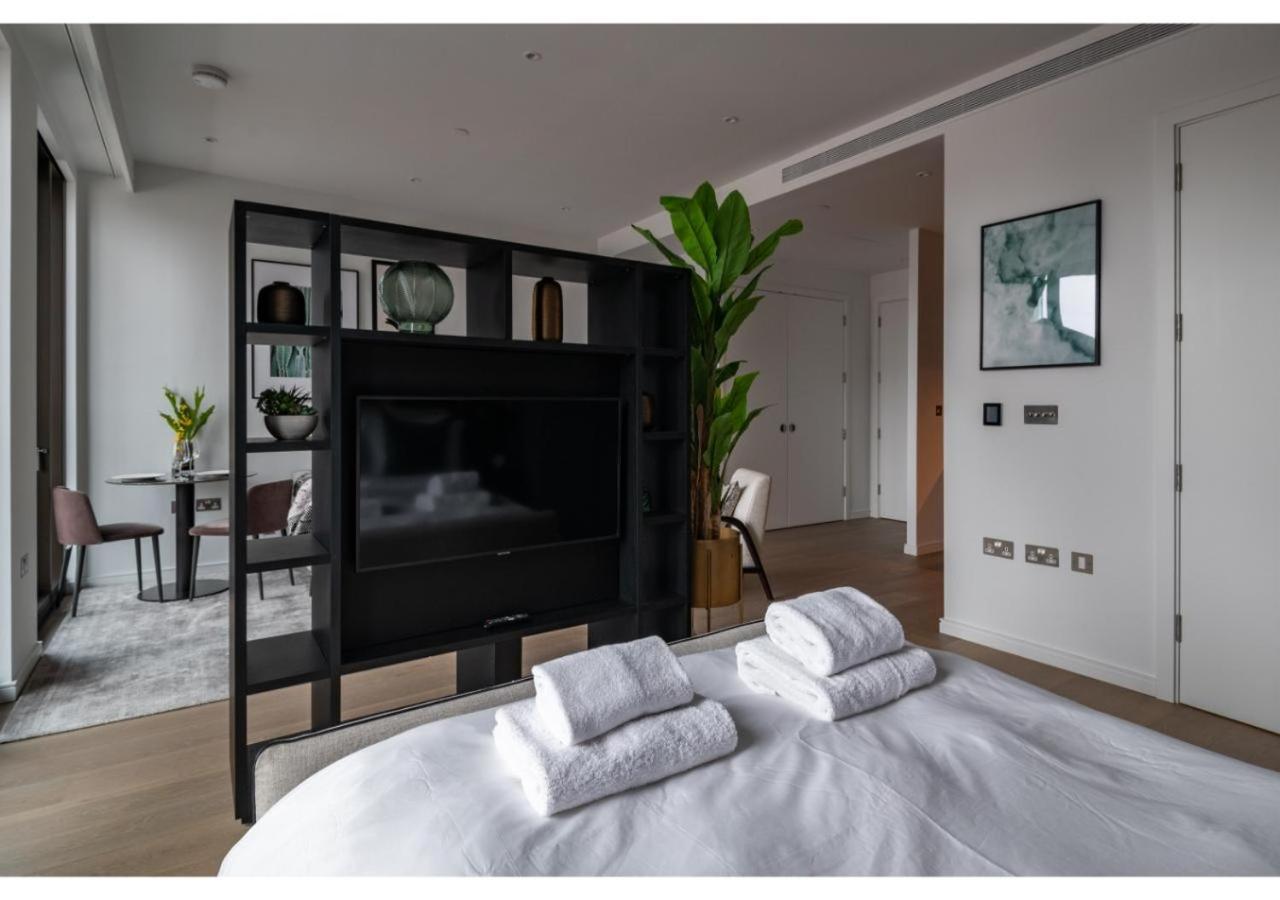 Elegant And Modern Apartments In Canary Wharf Right Next To Thames London Kültér fotó