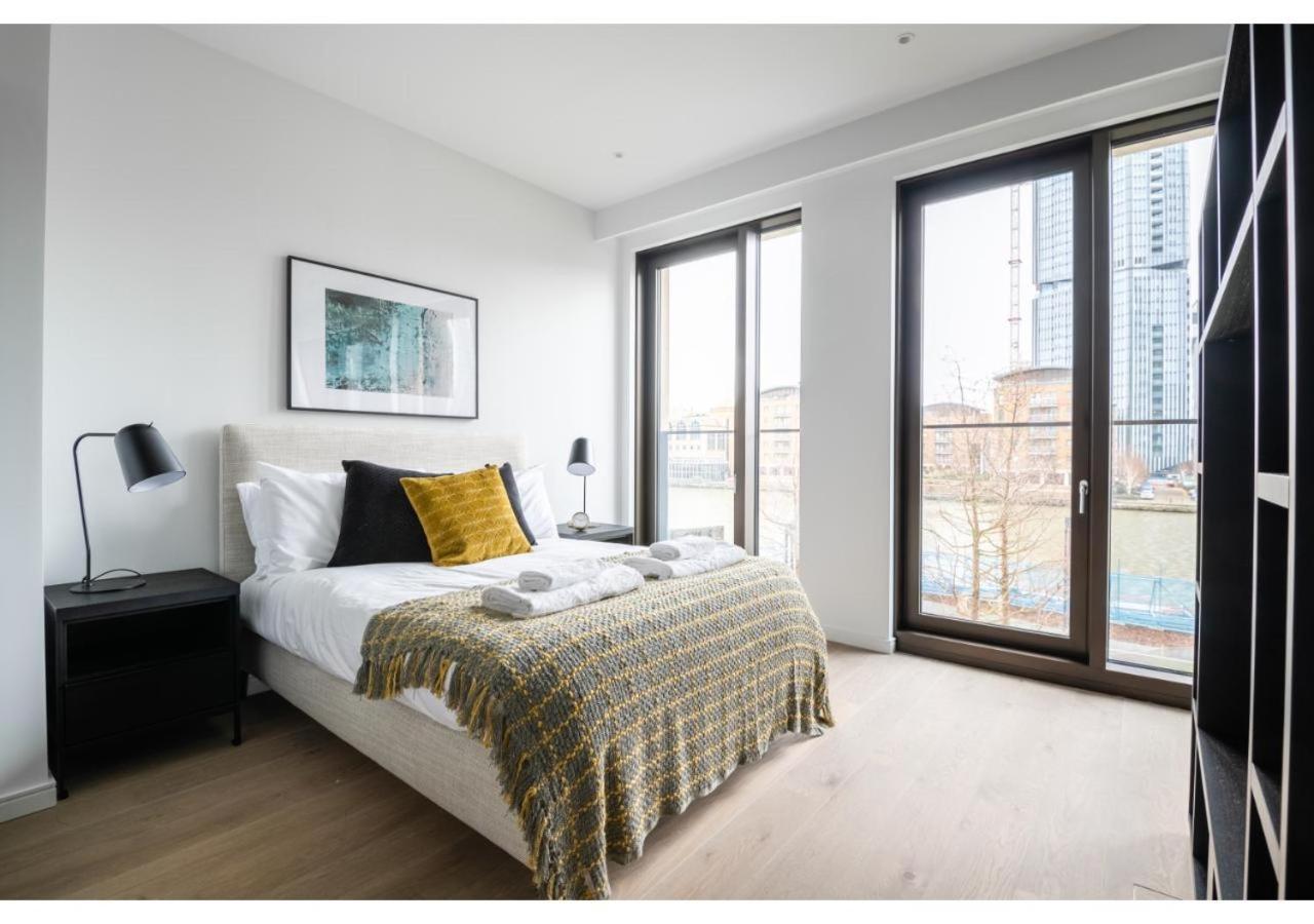 Elegant And Modern Apartments In Canary Wharf Right Next To Thames London Kültér fotó